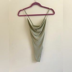 A&F mint green strappy bodysuit tank (sz xs)